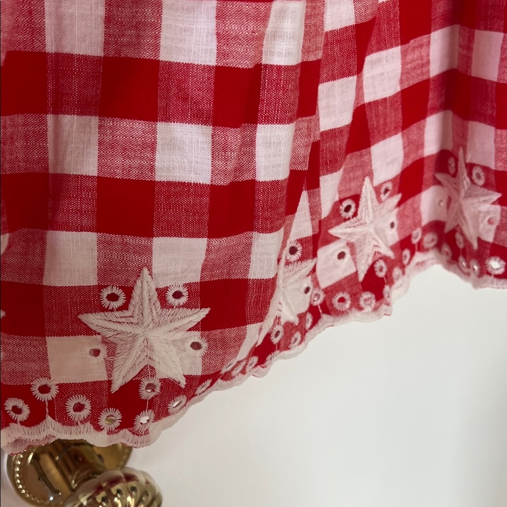 Red and White Checkered Kids Dress - Picture 3 of 3